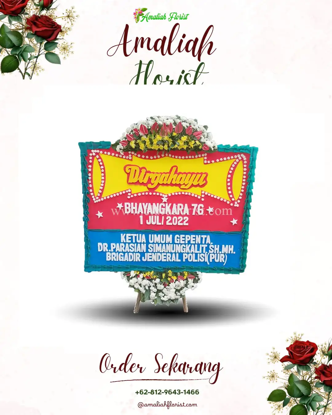 Papan Bunga HUT Ulang Tahun Lendah